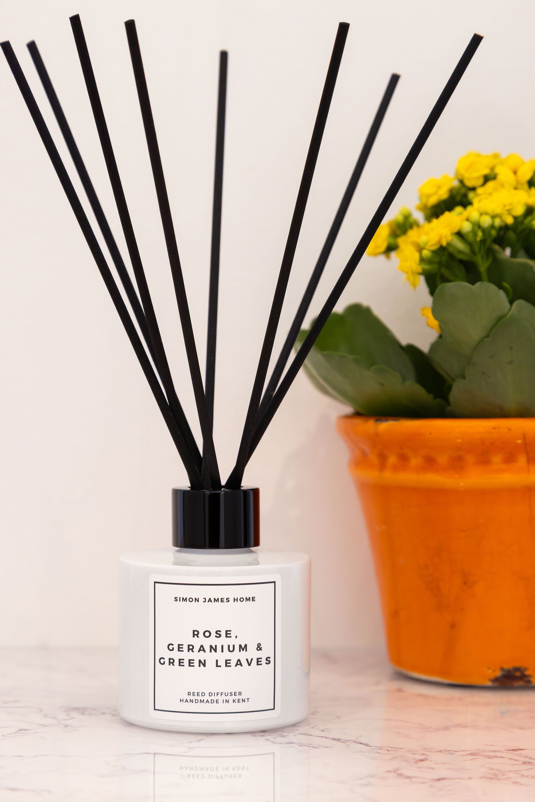 Rose, Geranium & Green Leaves Reed Diffuser - Simon James Home