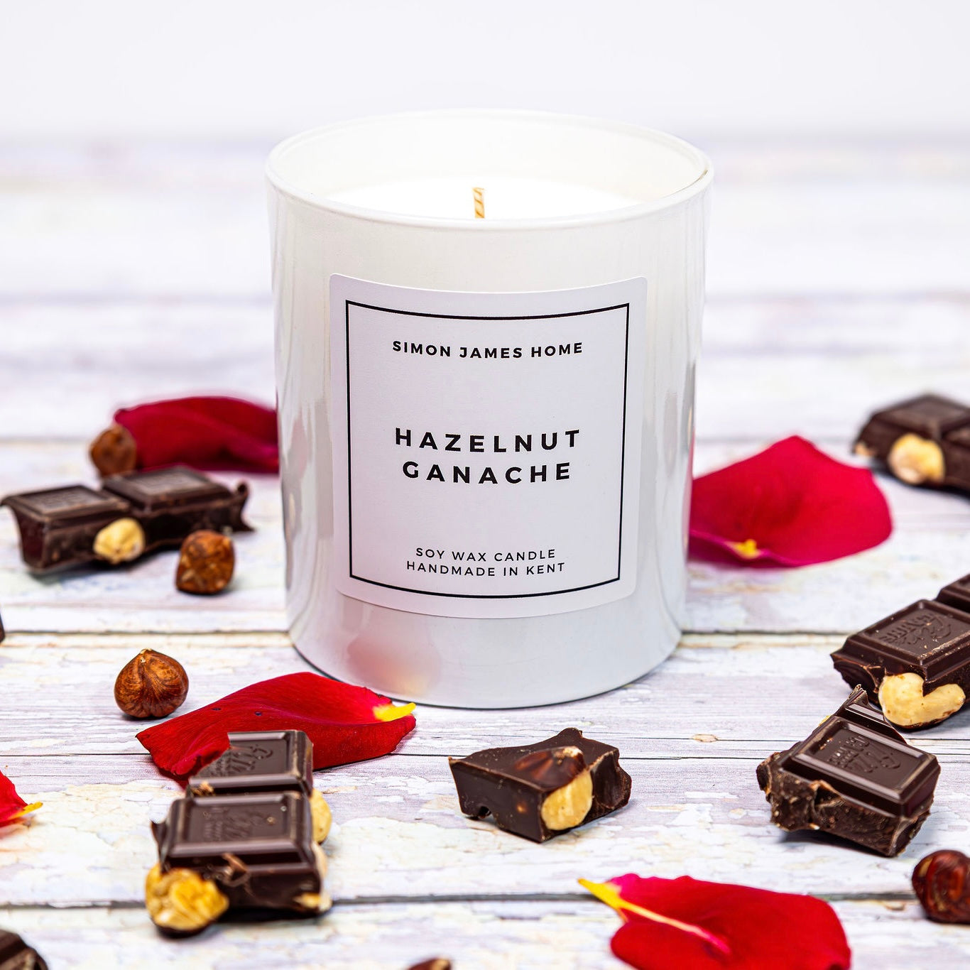 Hazelnut Ganache Handmade Soy Wax Candle - Simon James Home