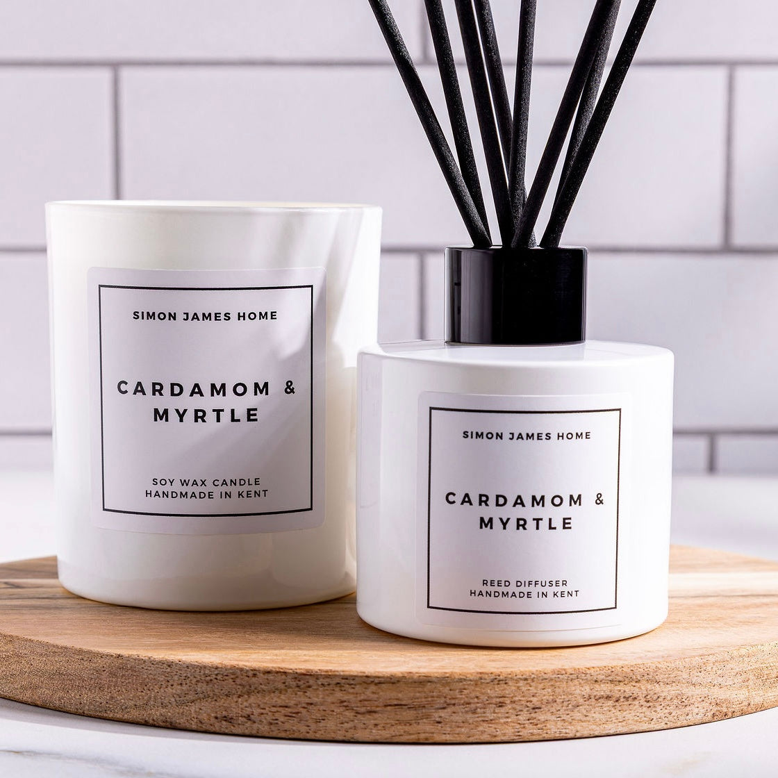 Cardamom & Myrtle Candle & Diffuser Bundle - Simon James Home