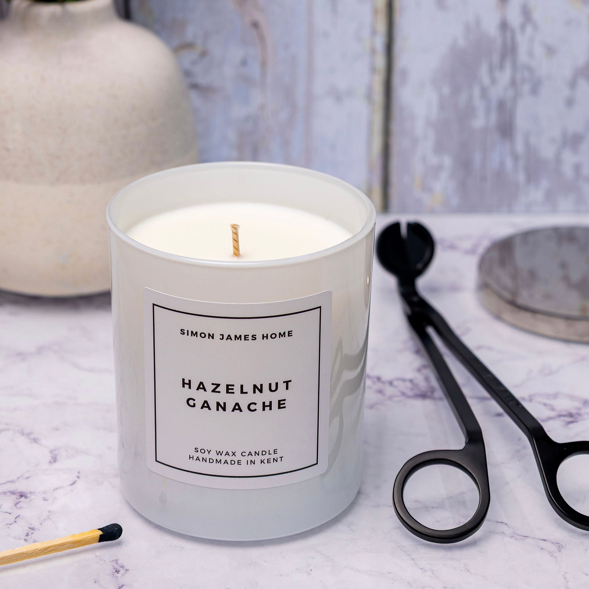 Hazelnut Ganache Handmade Soy Wax Candle - Simon James Home