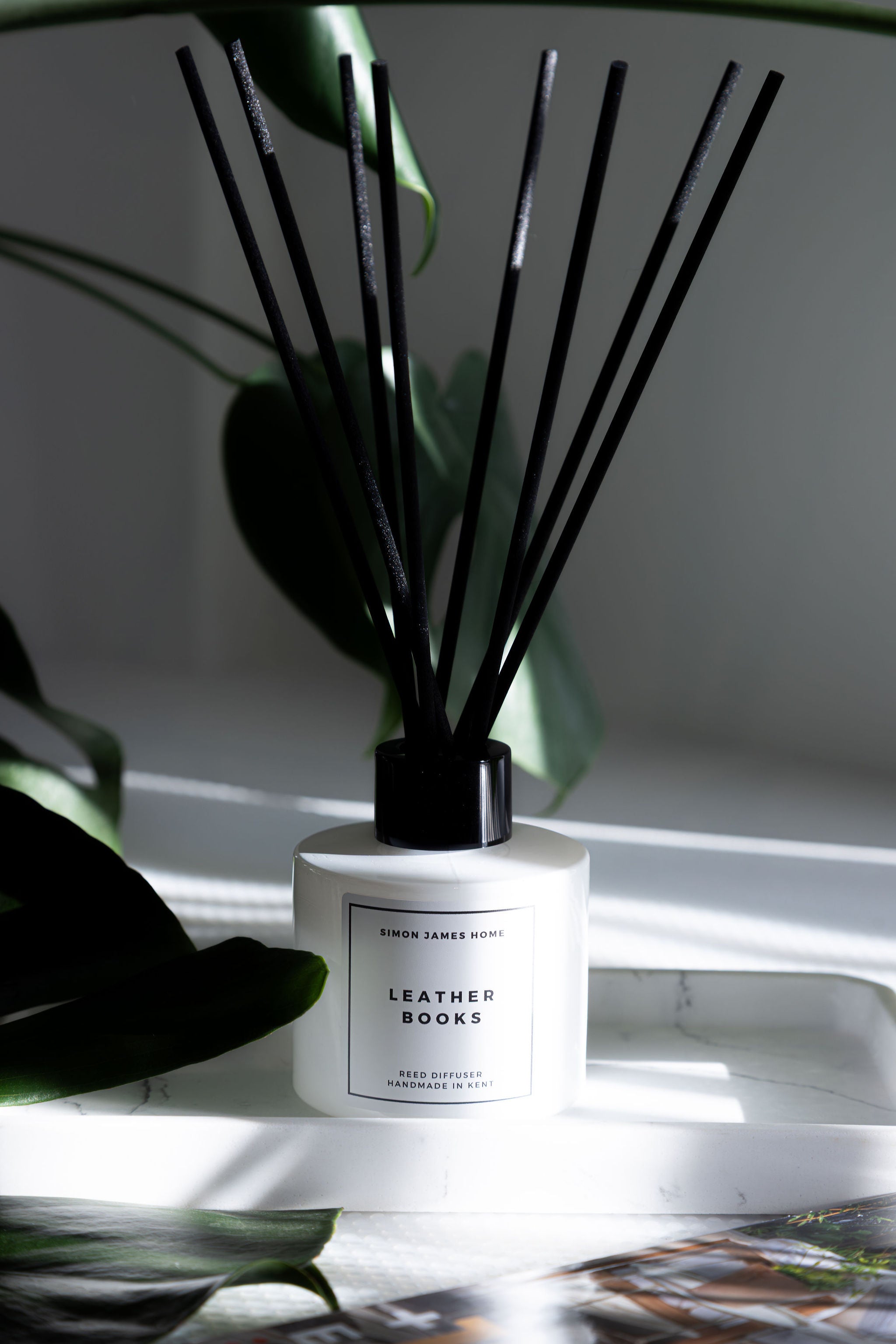 Leather Books Reed Diffuser - Simon James Home