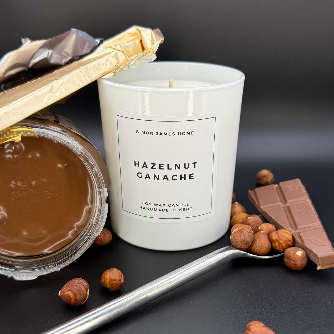 Hazelnut Ganache Handmade Soy Wax Candle - Simon James Home