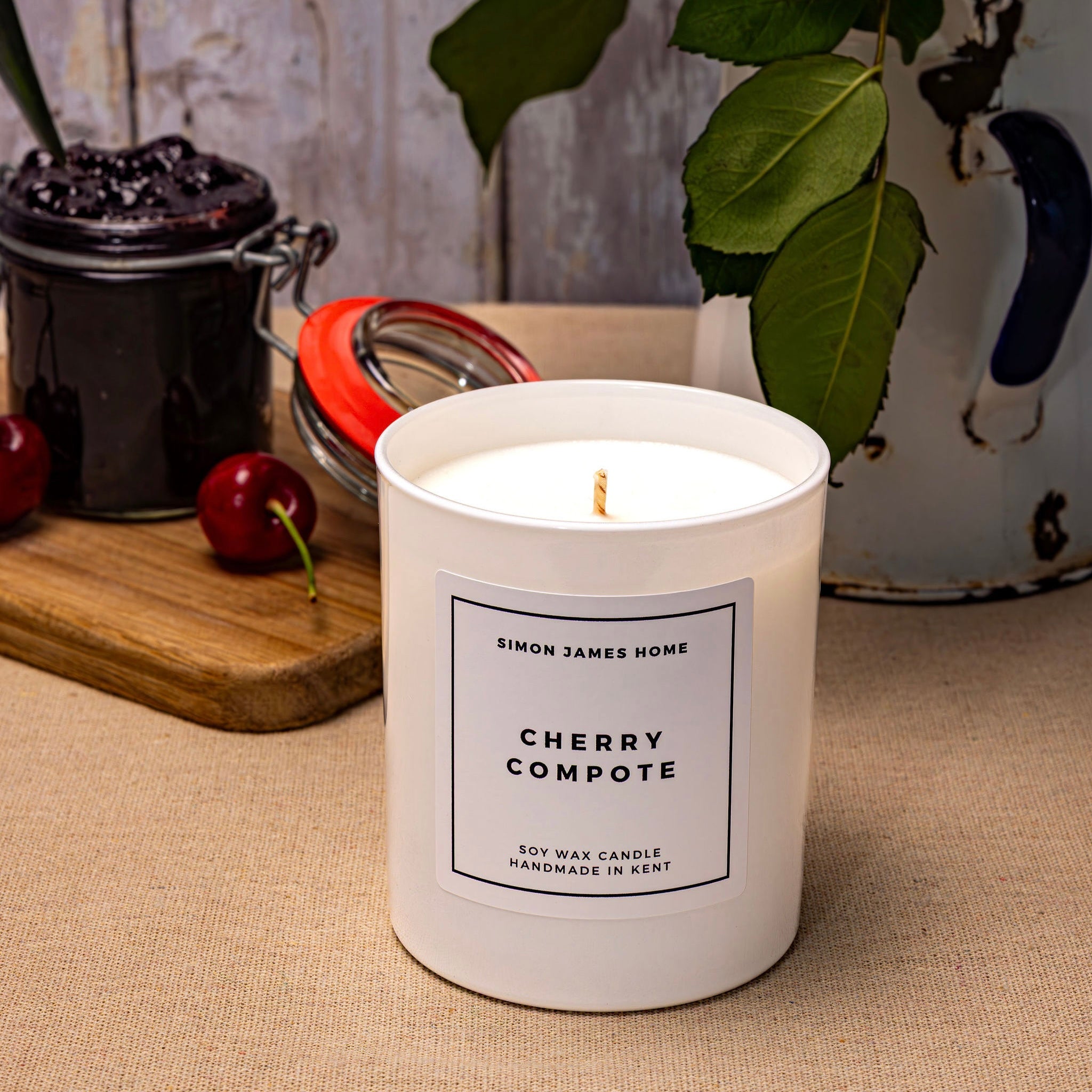 Cherry Compote Handmade Soy Wax Candle - Simon James Home