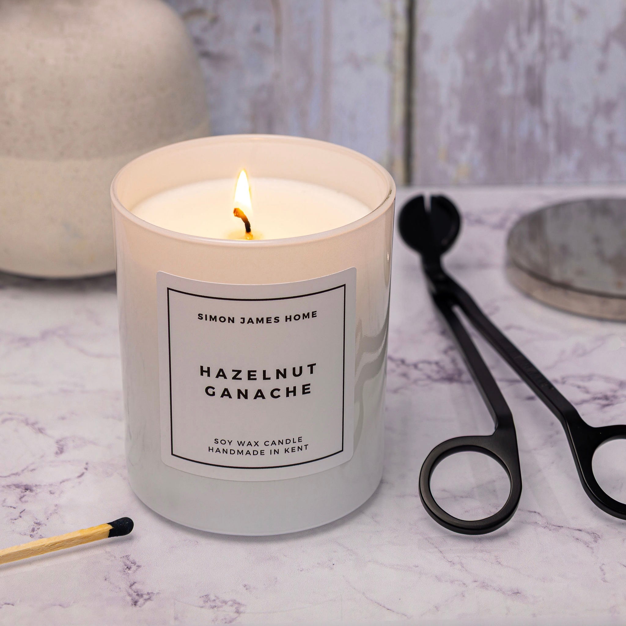 Hazelnut Ganache Handmade Soy Wax Candle - Simon James Home