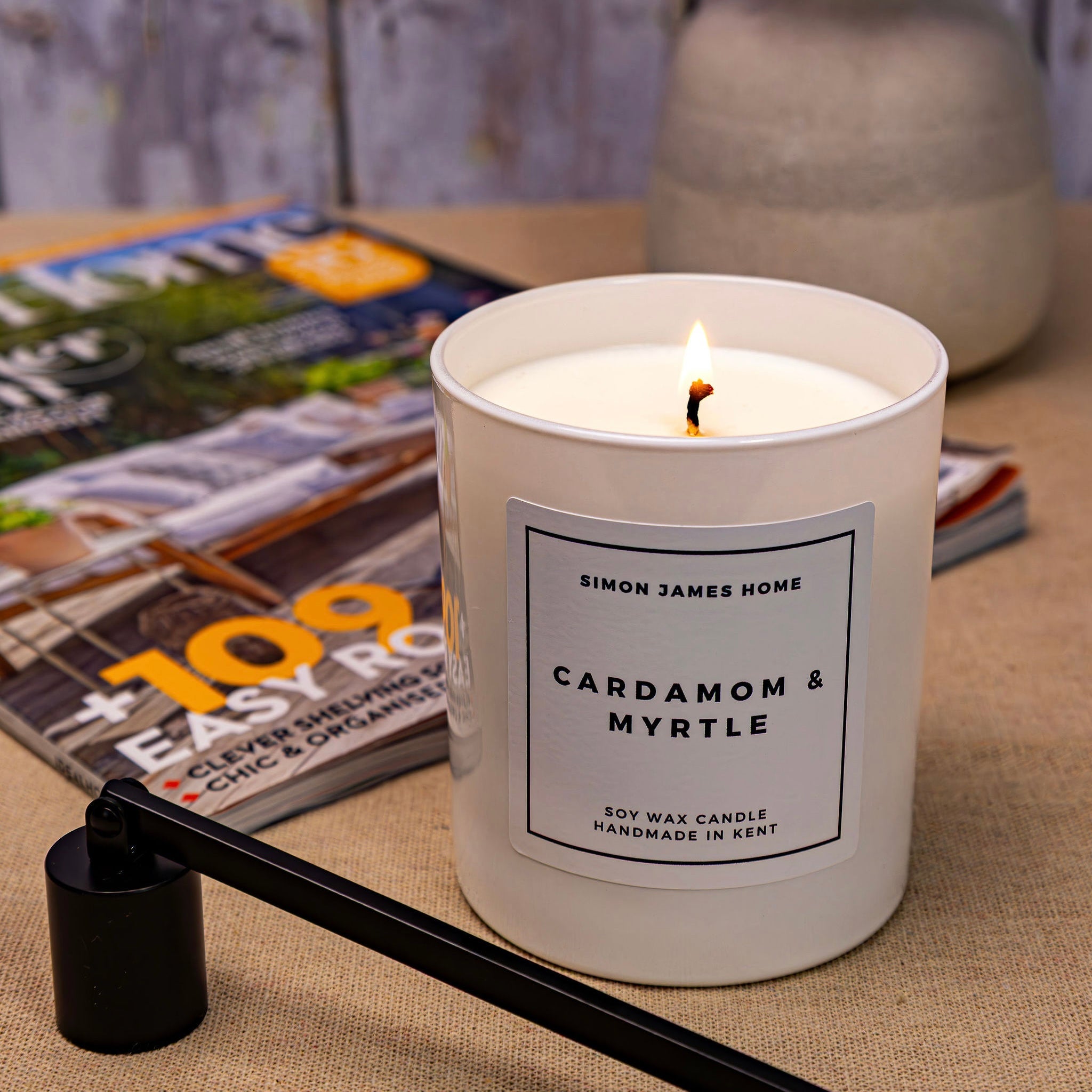 Cardamom & Myrtle Handmade Soy Wax Candle - Simon James Home