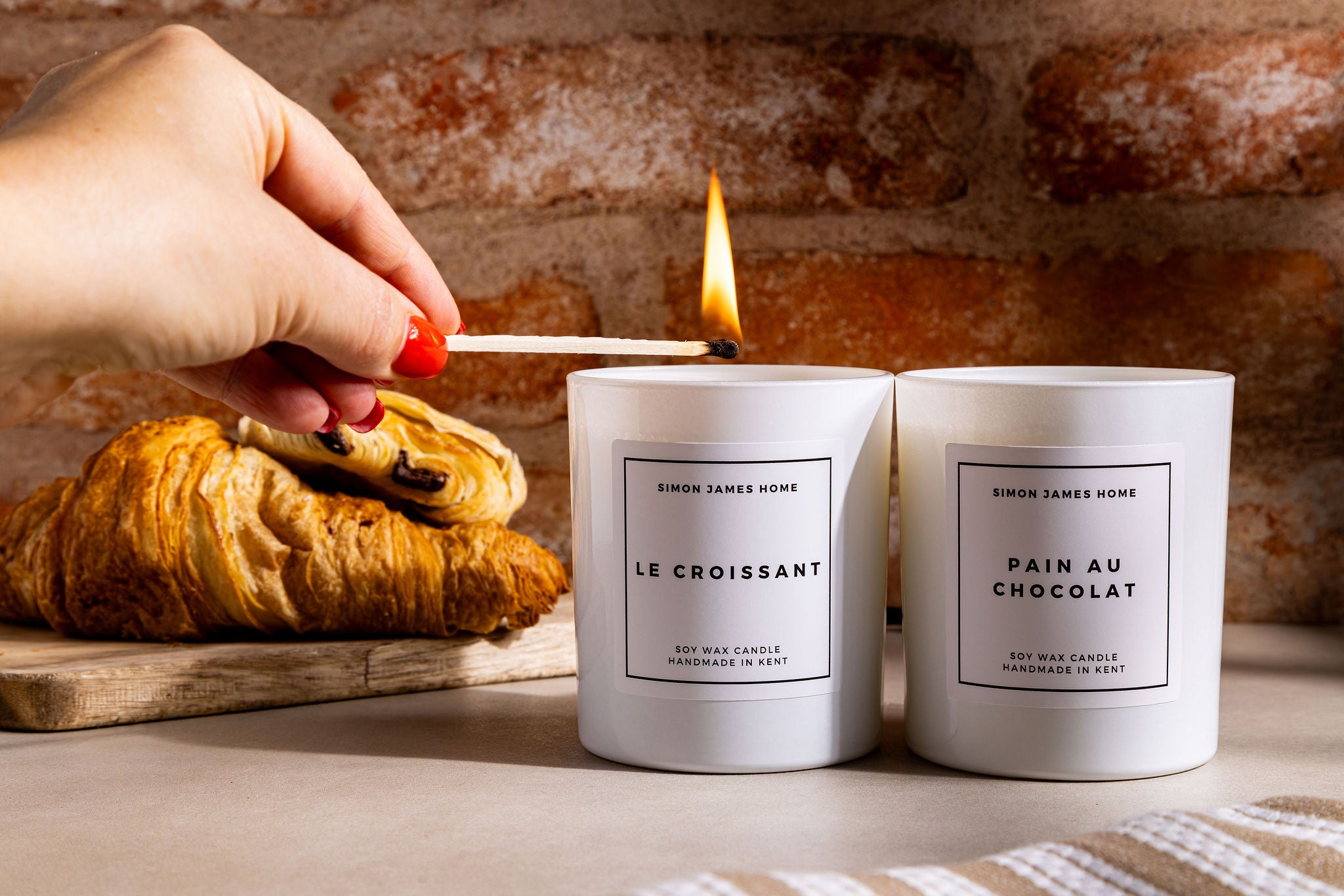 Bakery Candle Bundle - Le Croissant & Pain au Chocolat - Simon James Home