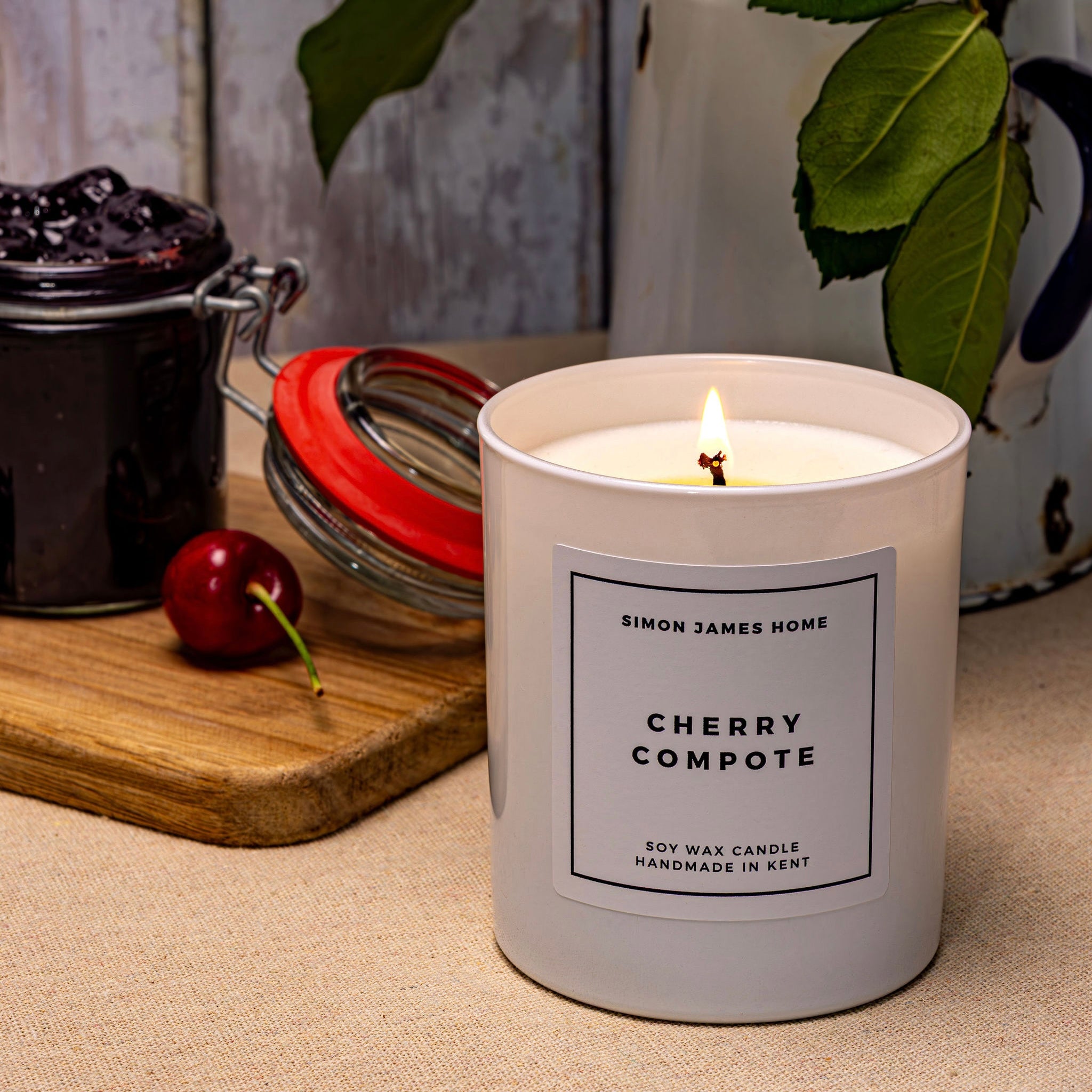 Cherry Compote Handmade Soy Wax Candle - Simon James Home