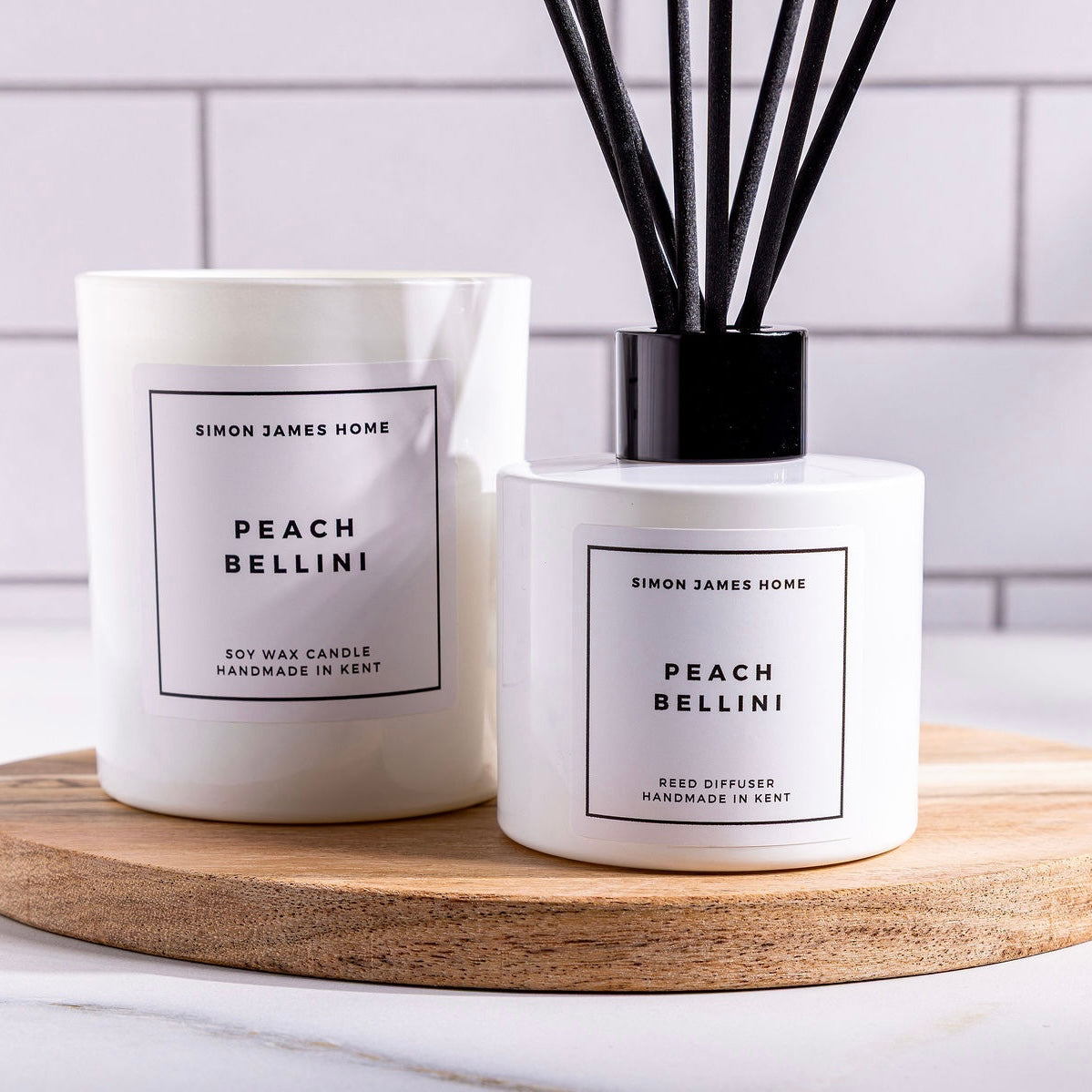Peach Bellini Candle & Diffuser Bundle - Simon James Home