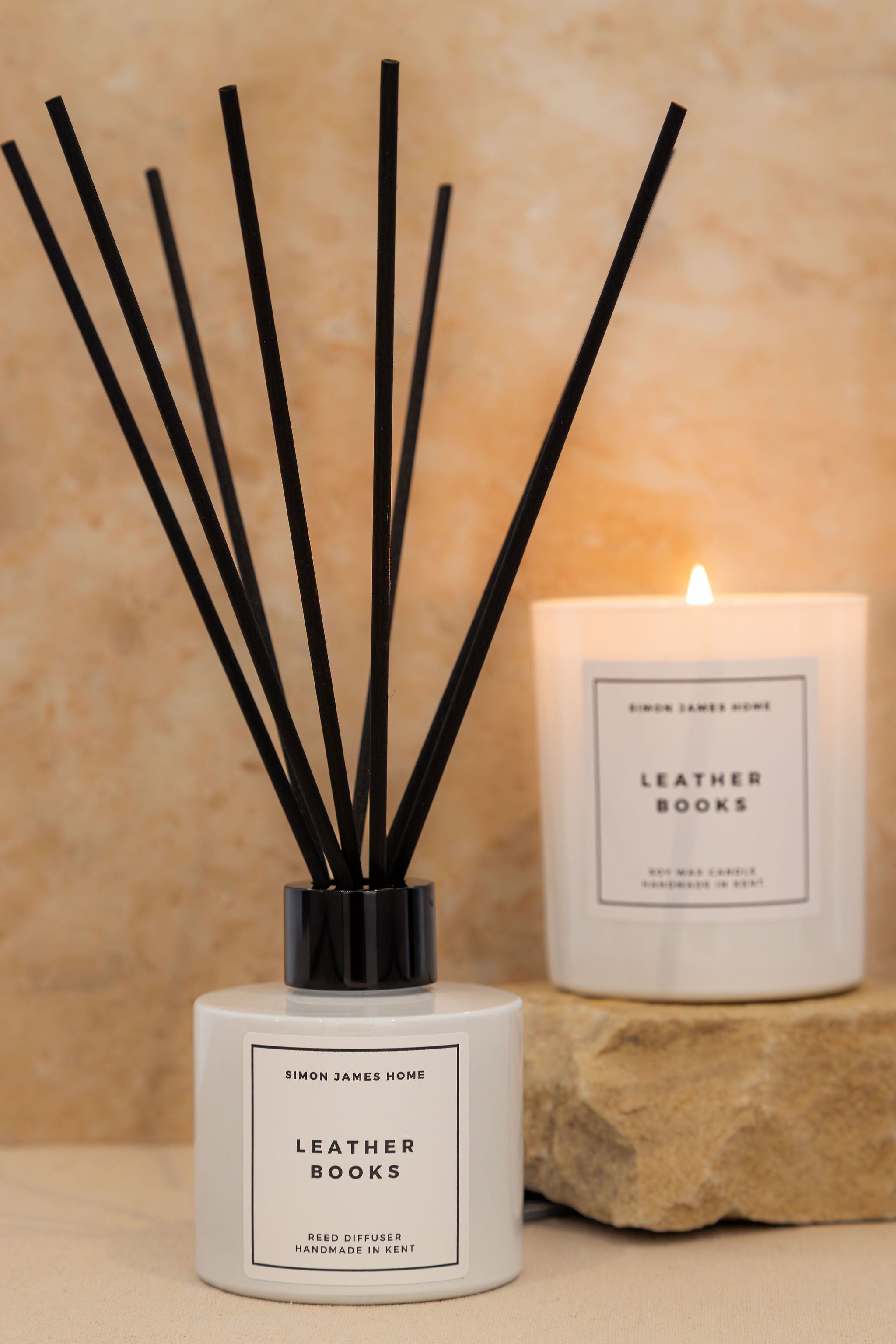 Leather Books Reed Diffuser - Simon James Home