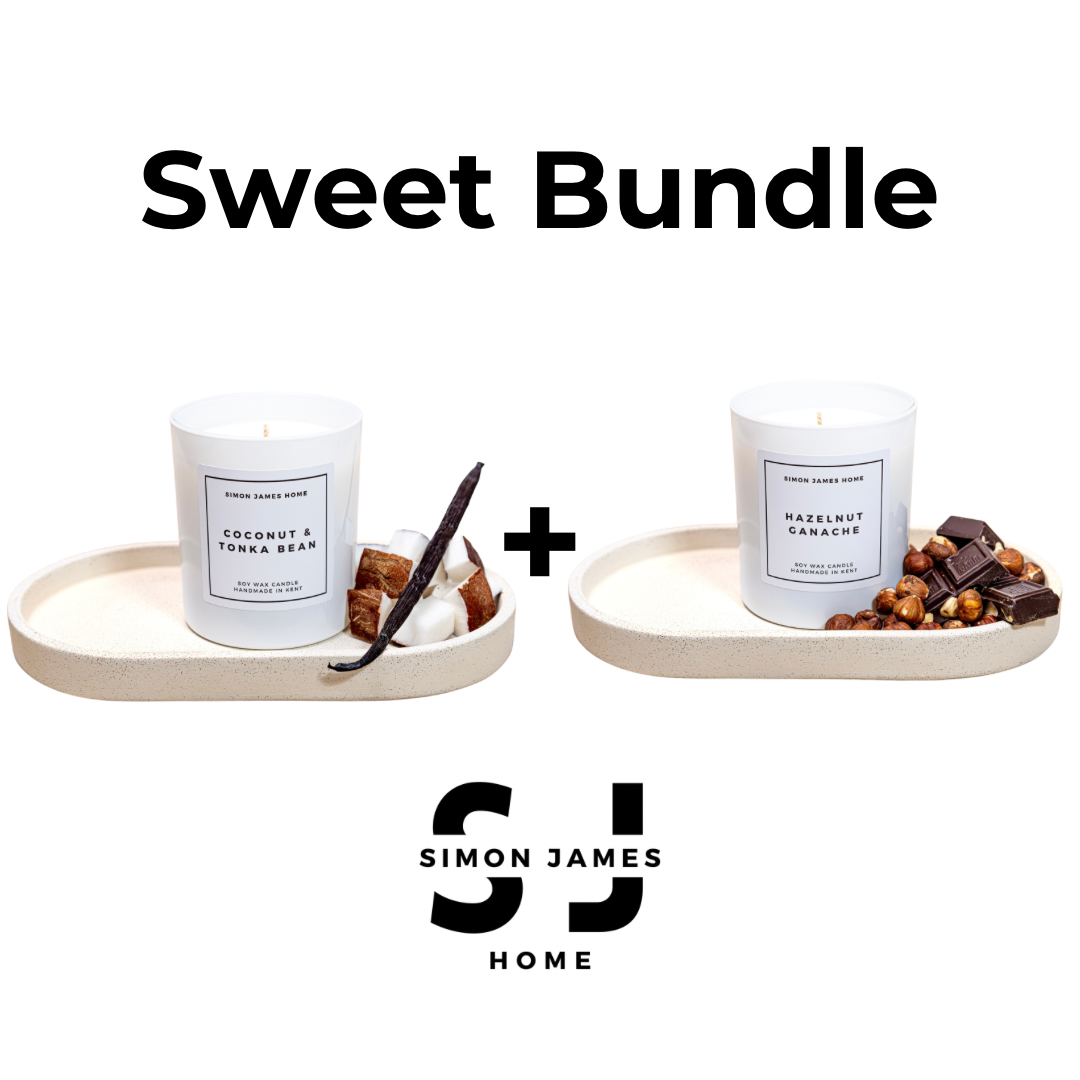 Sweet Candle Bundle - Coconut & Tonka Bean + Hazelnut Ganache - Simon James Home