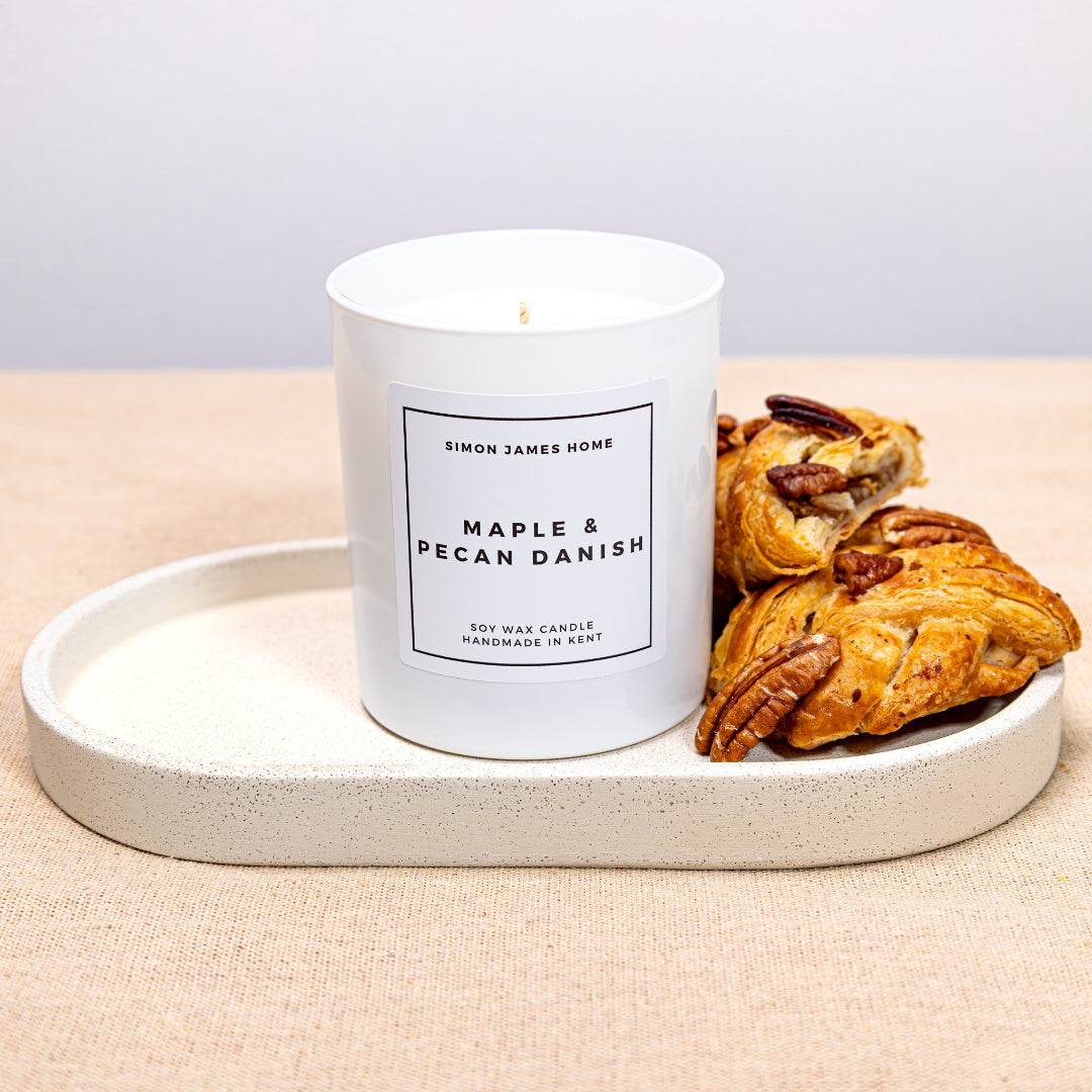 Maple & Pecan Danish Handmade Soy Wax Candle - Simon James Home