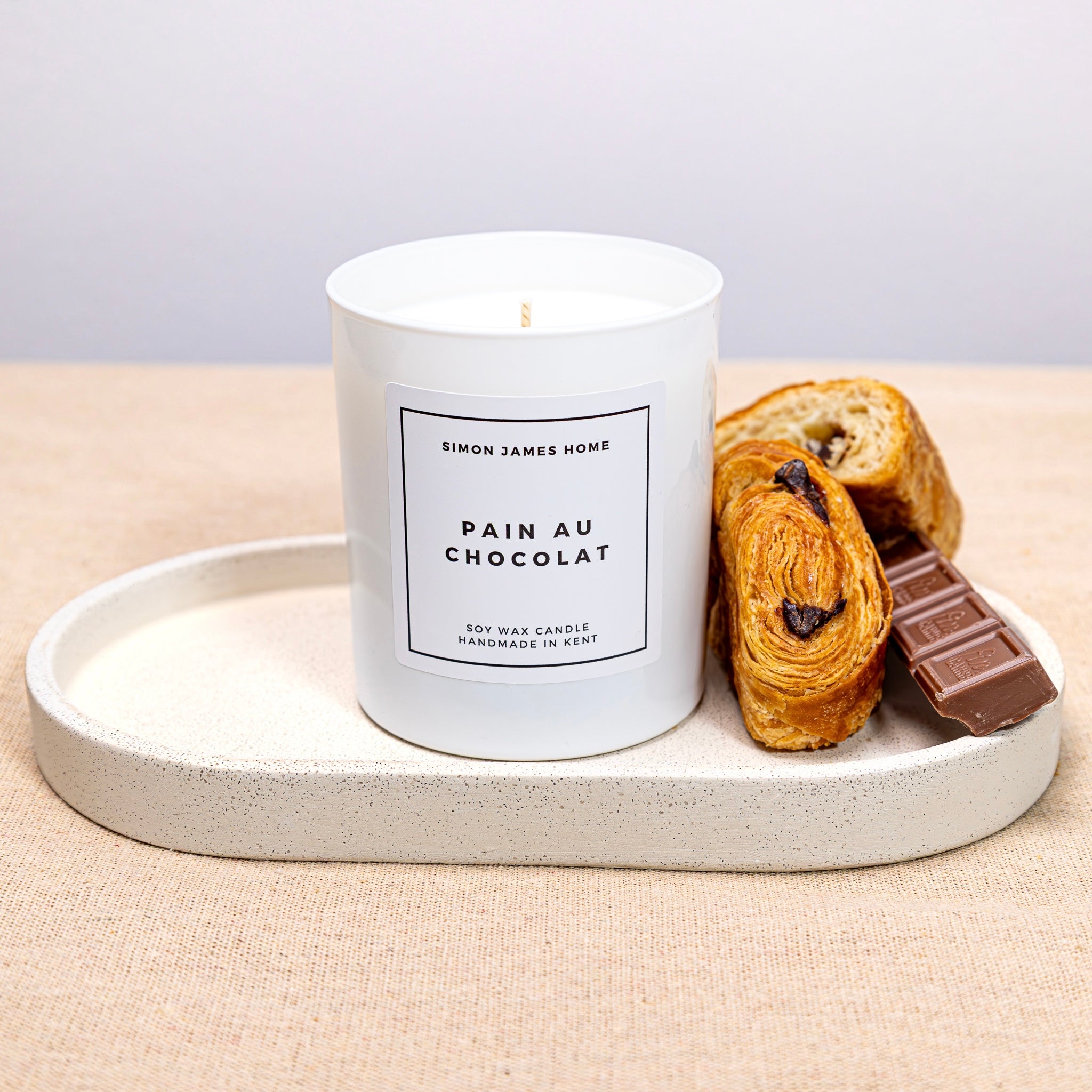 Pain au Chocolat Handmade Soy Wax Candle - Simon James Home