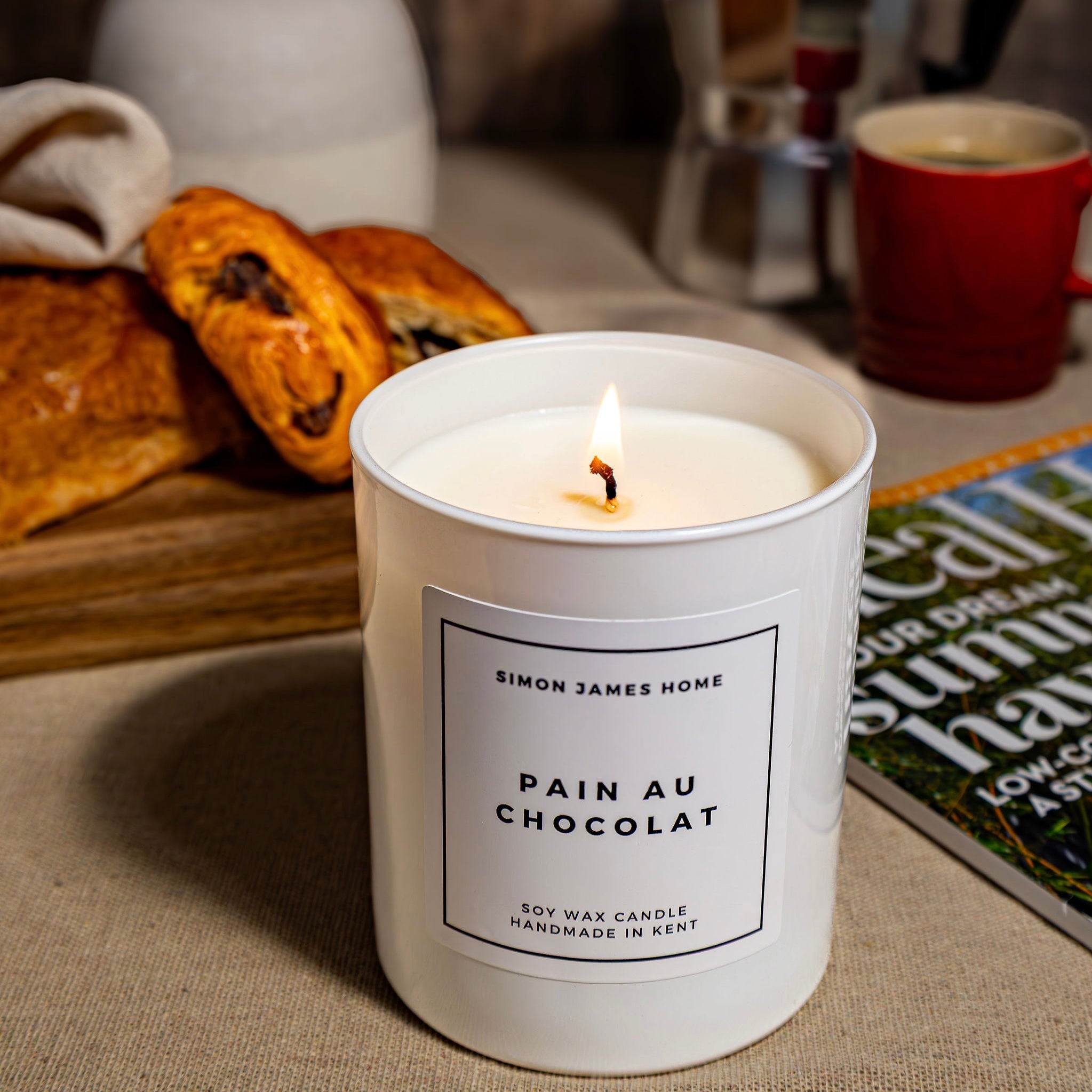 Pain au Chocolat Handmade Soy Wax Candle - Simon James Home