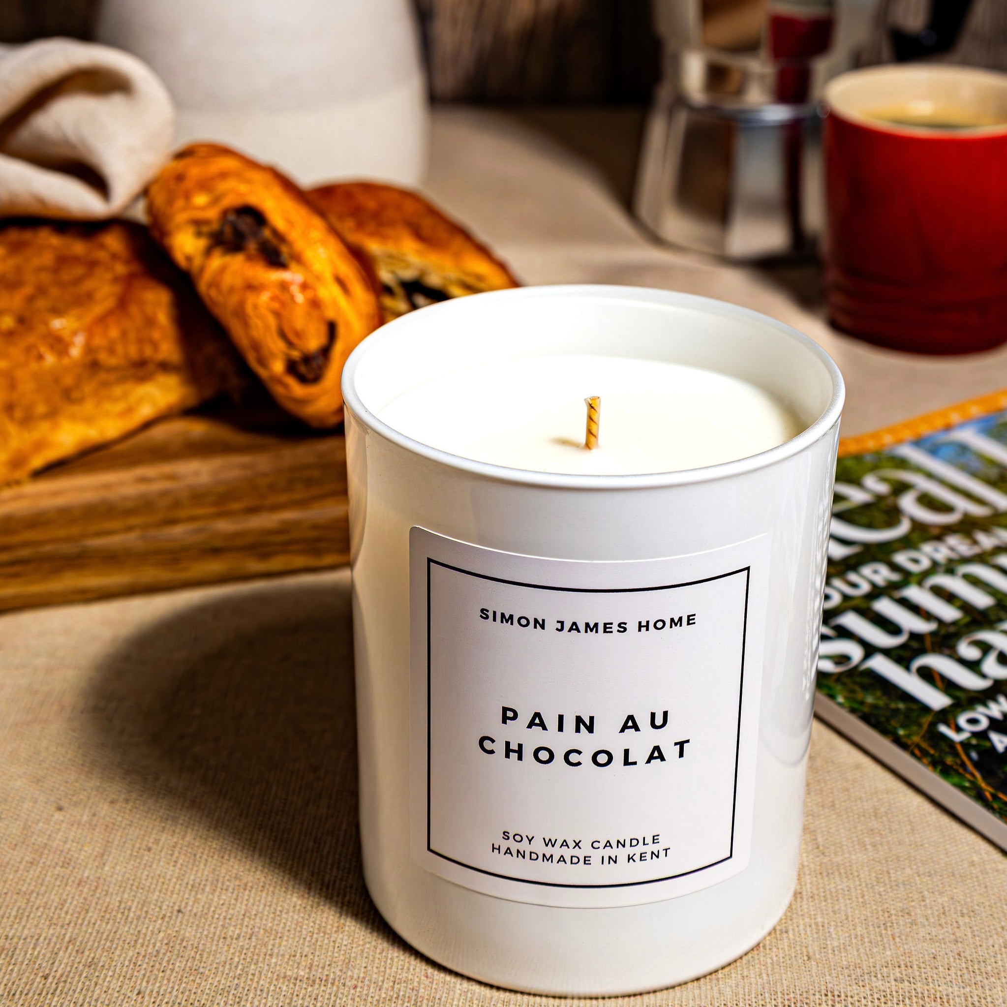 Pain au Chocolat Handmade Soy Wax Candle - Simon James Home
