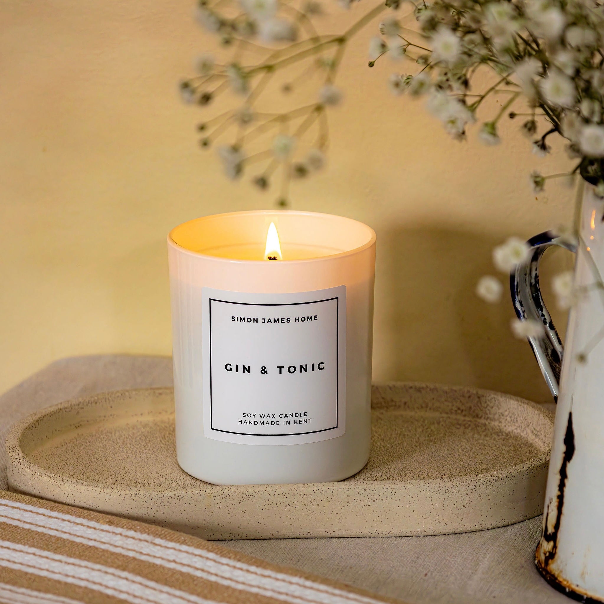 Gin & Tonic Handmade Soy Wax Candle - Simon James Home