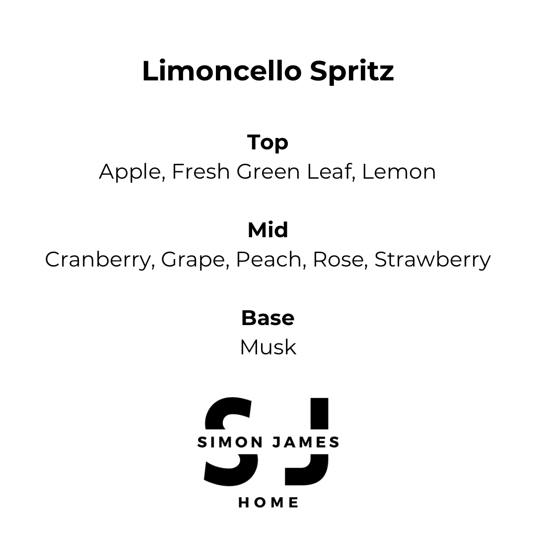 Limoncello Spritz Candle - Luxury Soy Wax - Simon James Home