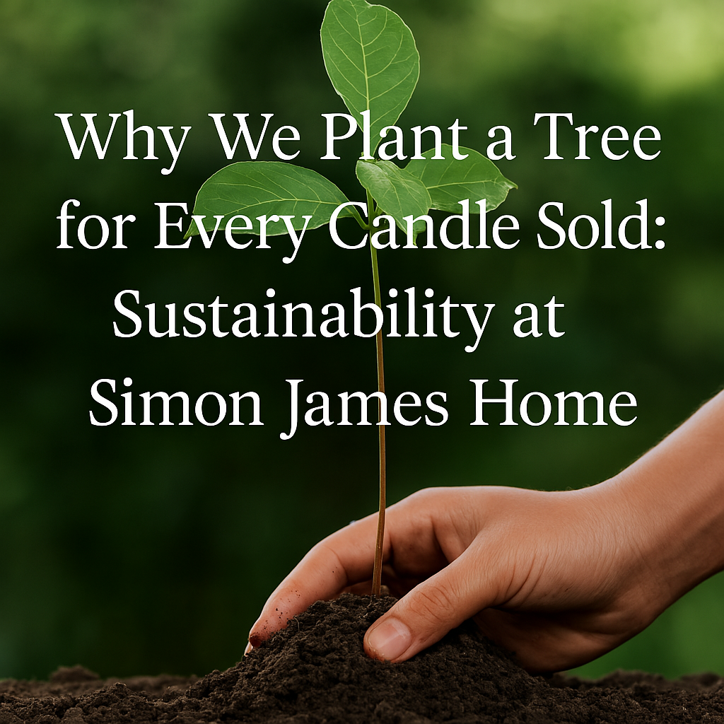 Why we plant a tree for every candle sold: sustainability at Simon James Home