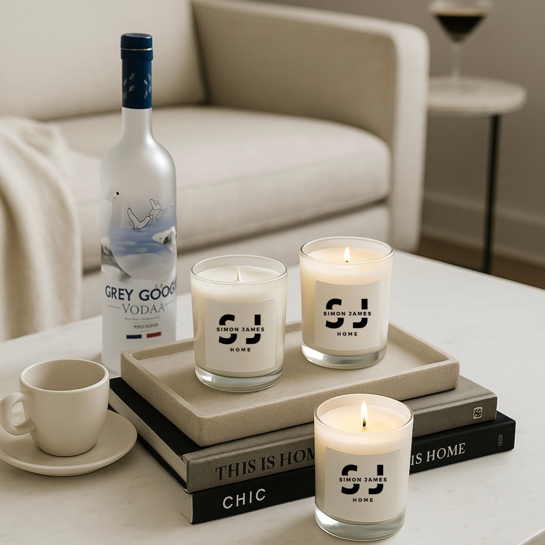 How to Style Your Coffee Table with Candles - Simon James Home