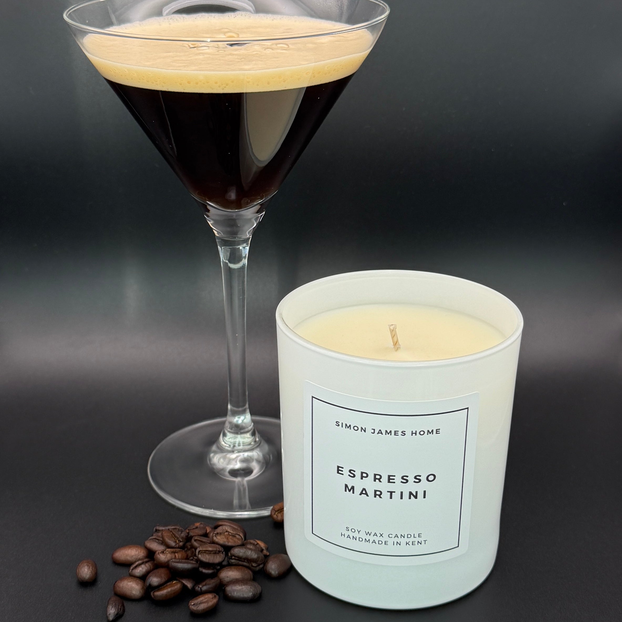 Espresso Martini Soy Wax Candle, Coffee Candle - Simon James Home