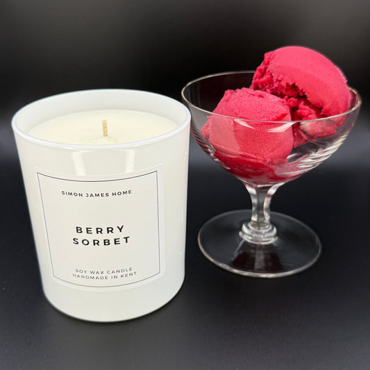 Berry Sorbet Handmade Soy Wax Candle - Simon James Home