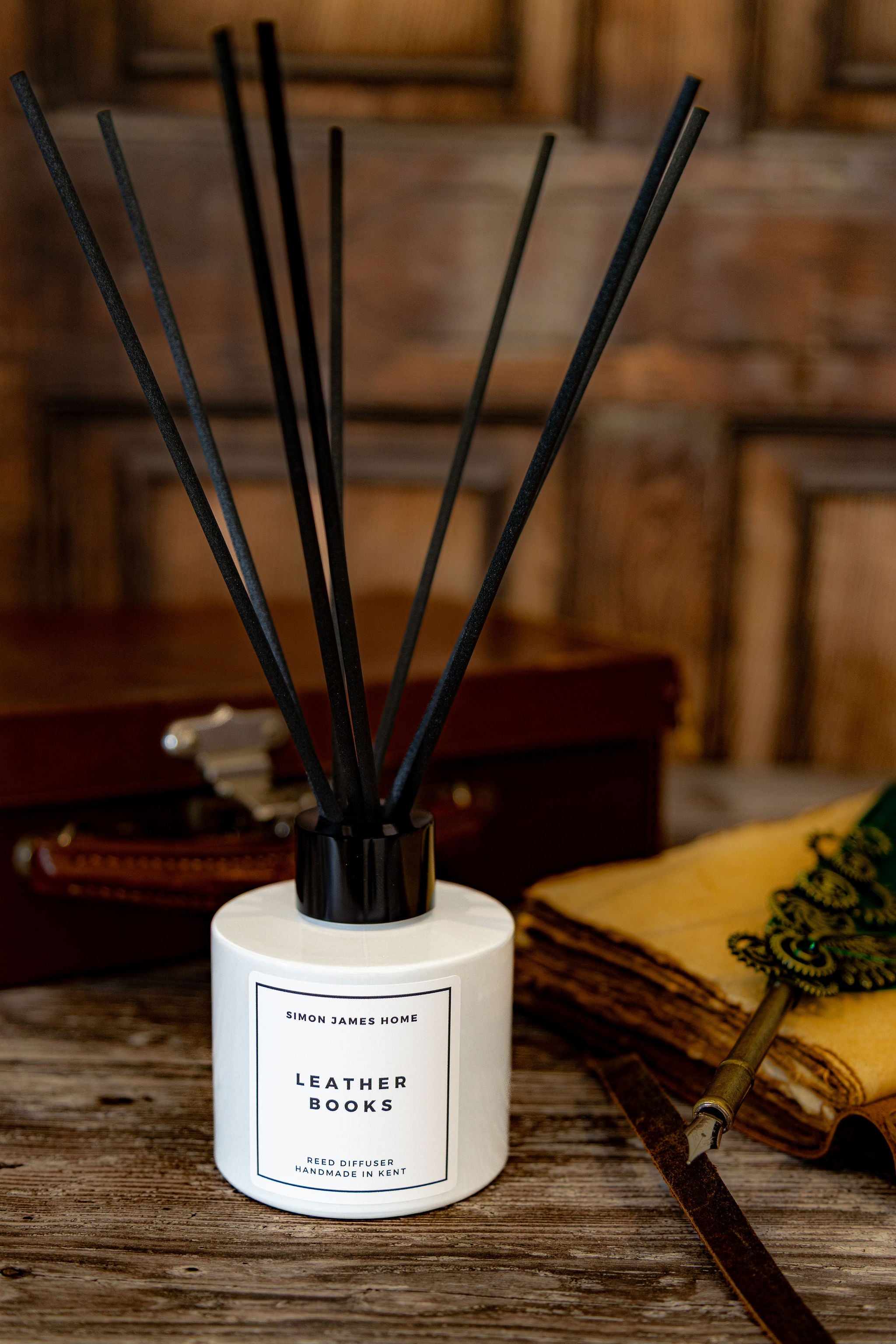 Leather Books Reed Diffuser - Simon James Home