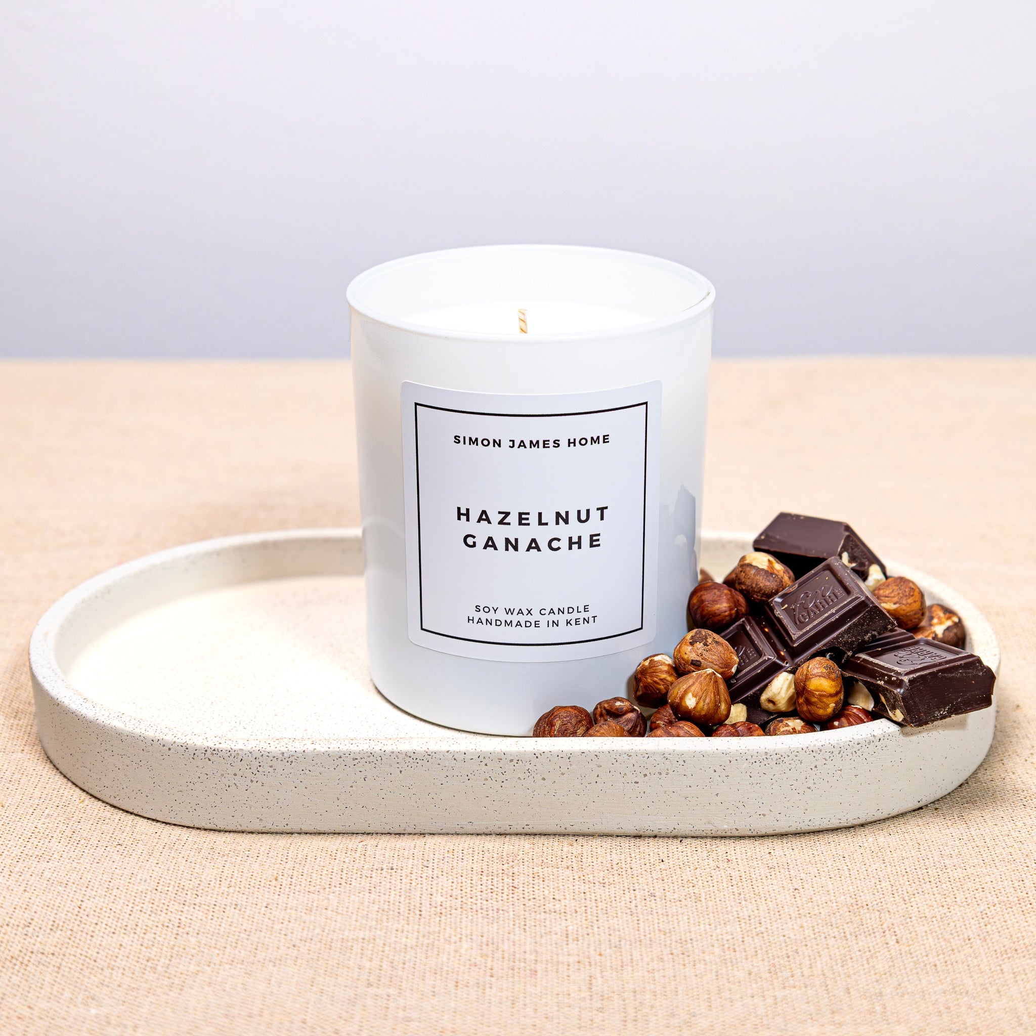 Hazelnut Ganache Handmade Soy Wax Candle - Simon James Home