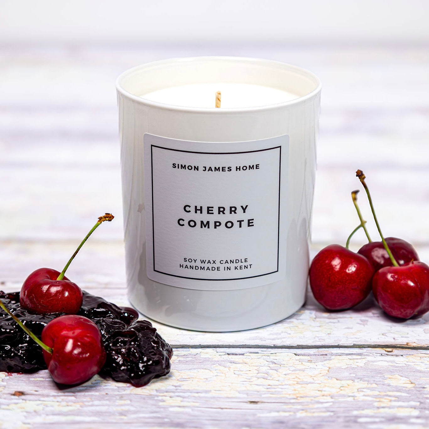 Cherry Compote Handmade Soy Wax Candle - Simon James Home