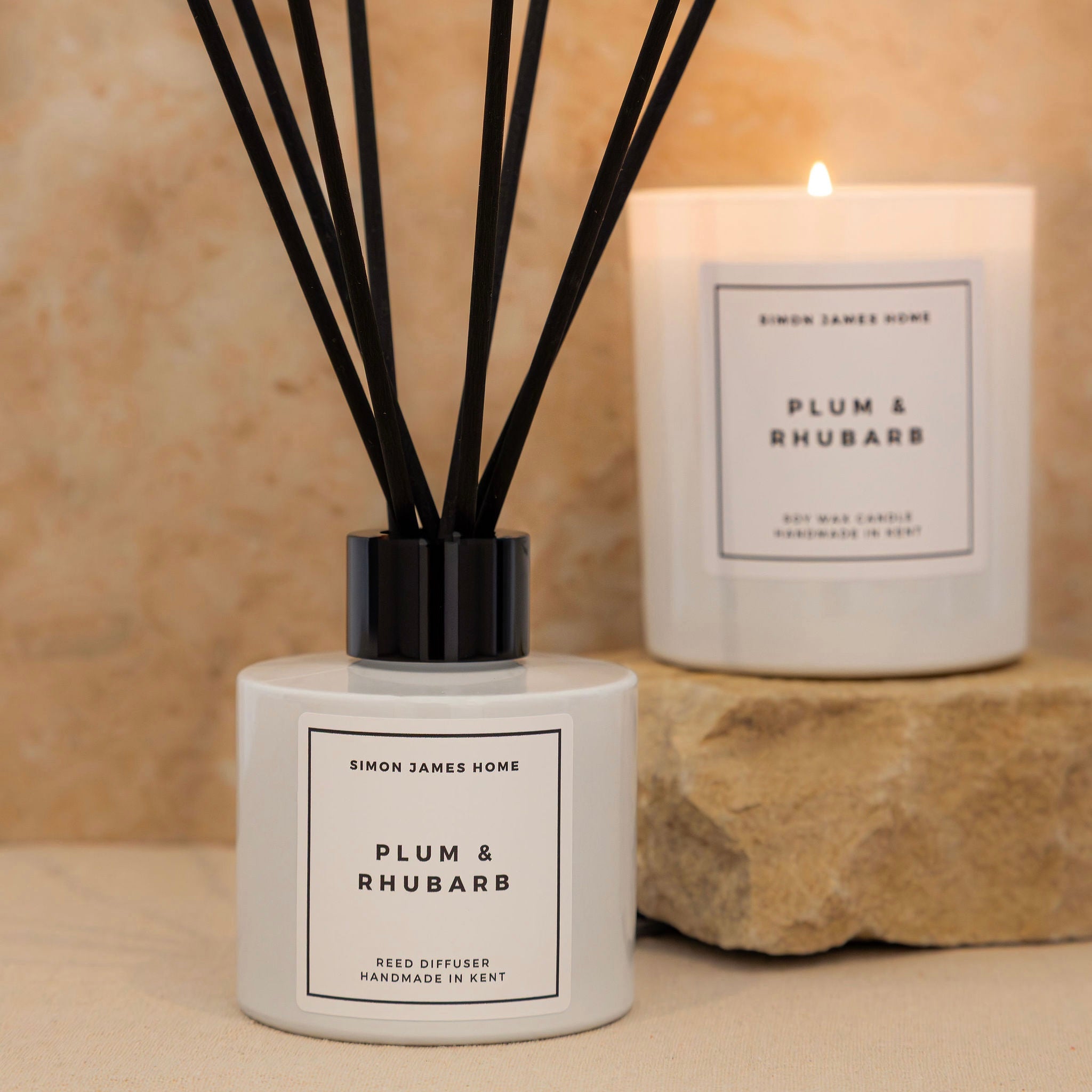 Plum & Rhubarb Candle & Diffuser Bundle