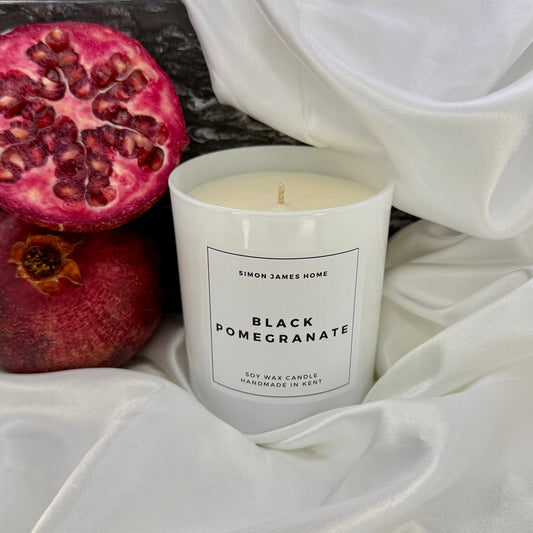 Black Pomegranate Handmade Soy Wax Candle - Simon James Home