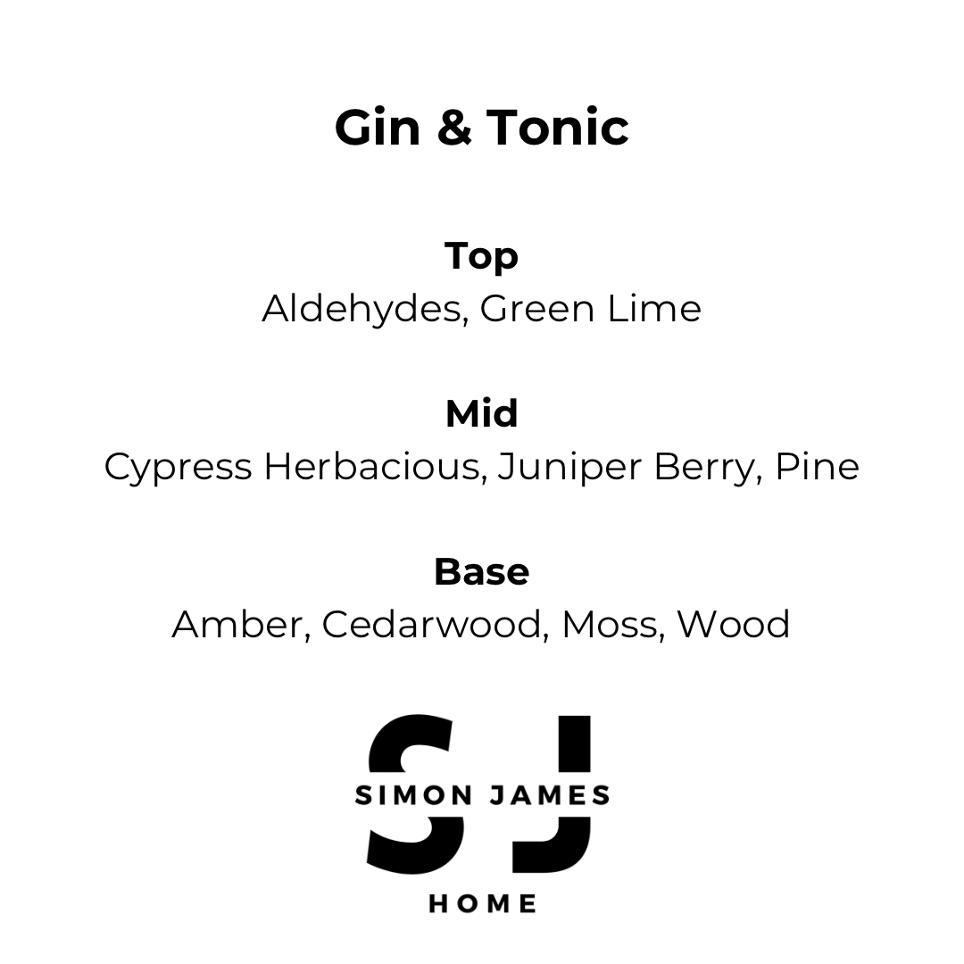 Gin & Tonic Handmade Soy Wax Candle - Simon James Home