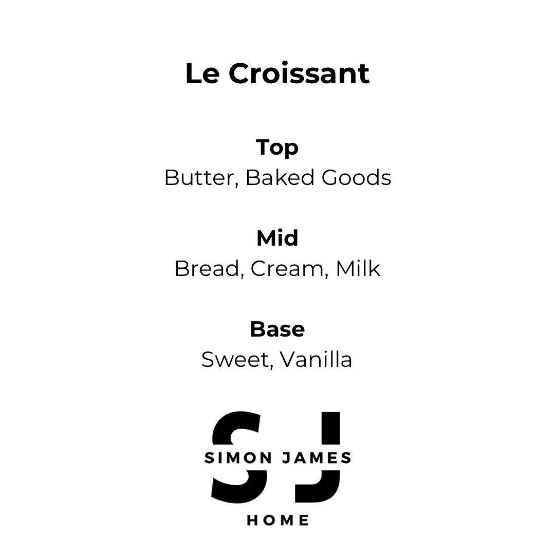 Croissant candle - Le Croissant Handmade Soy Wax Candle by Simon James Home