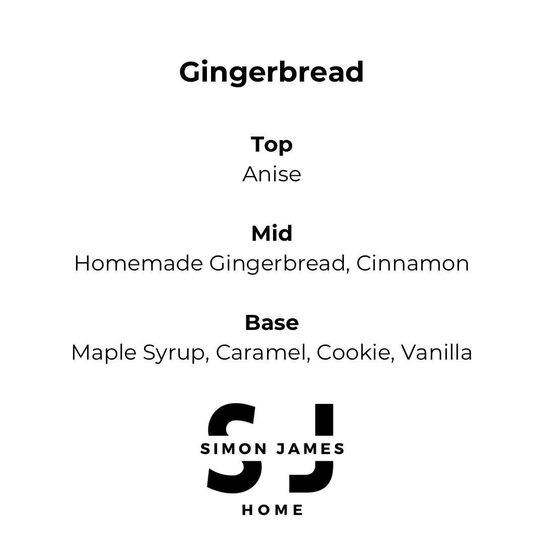 Gingerbread Handmade Soy Wax Candle - Simon James Home