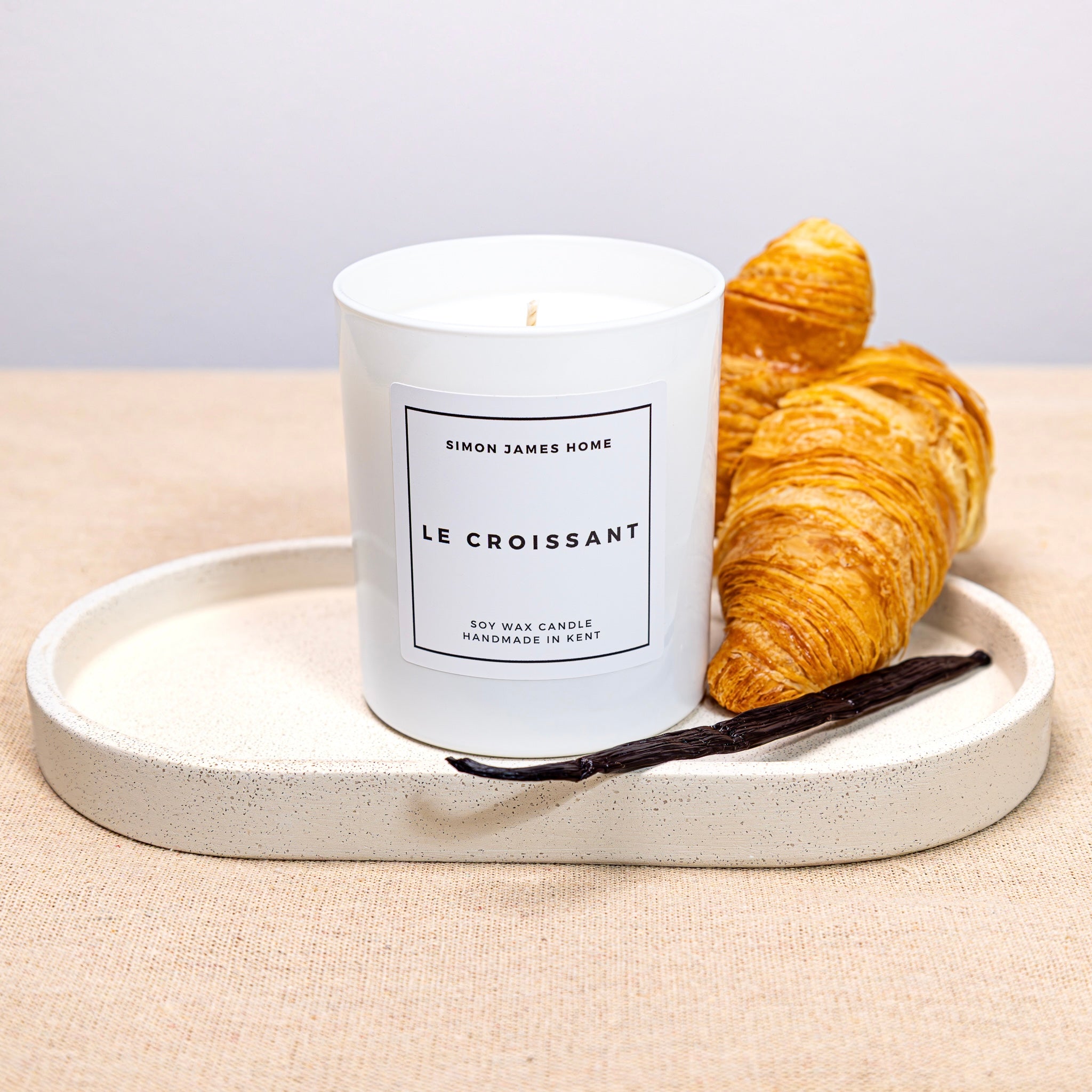 Le Croissant Handmade Soy Wax Candle - The Ultimate Croissant Candle - Simon James Home