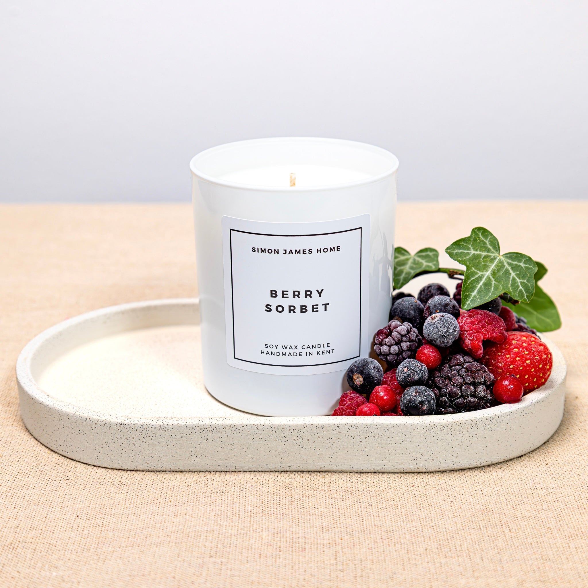 Berry Sorbet Handmade Soy Wax Candle - Simon James Home