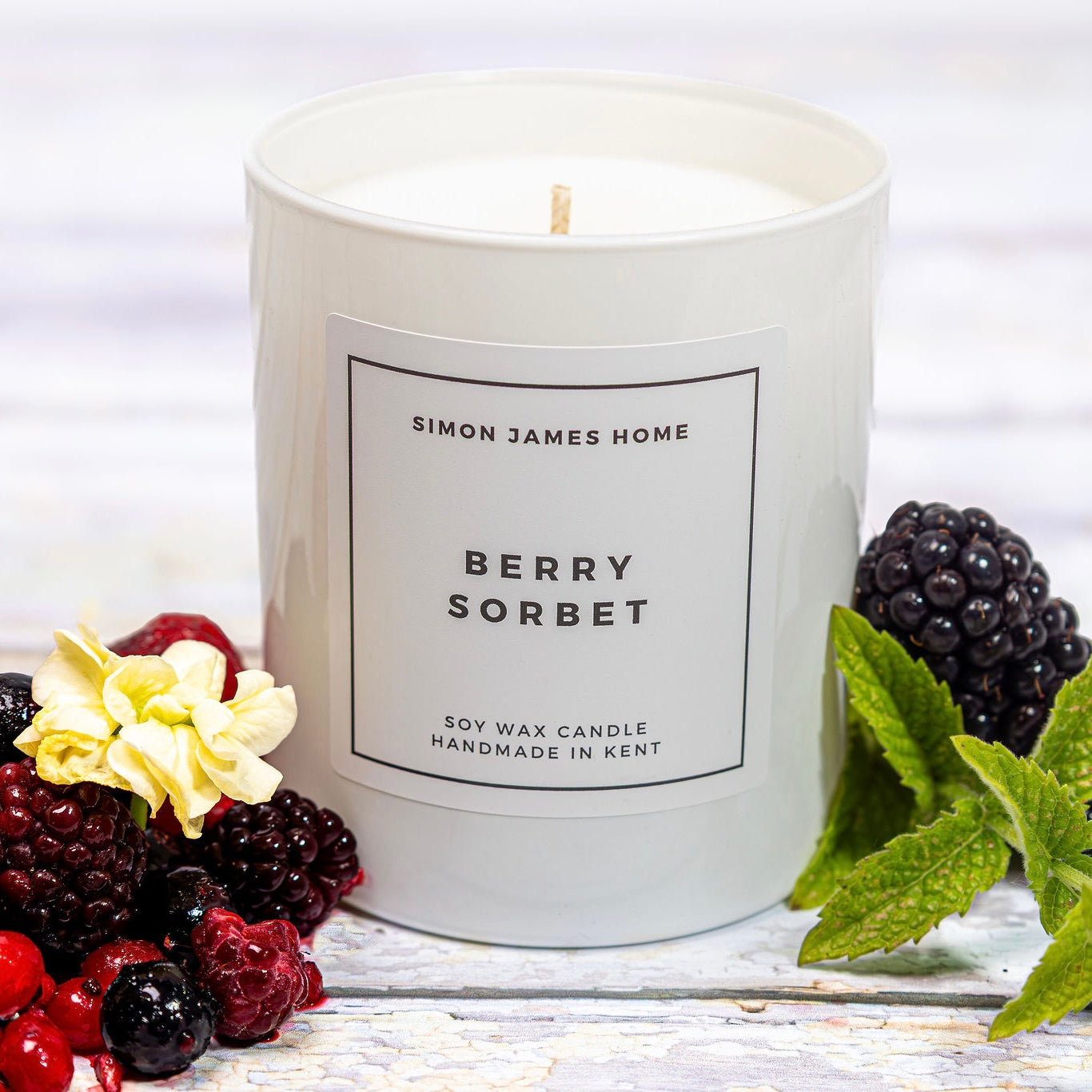 Berry Sorbet Handmade Soy Wax Candle - Simon James Home