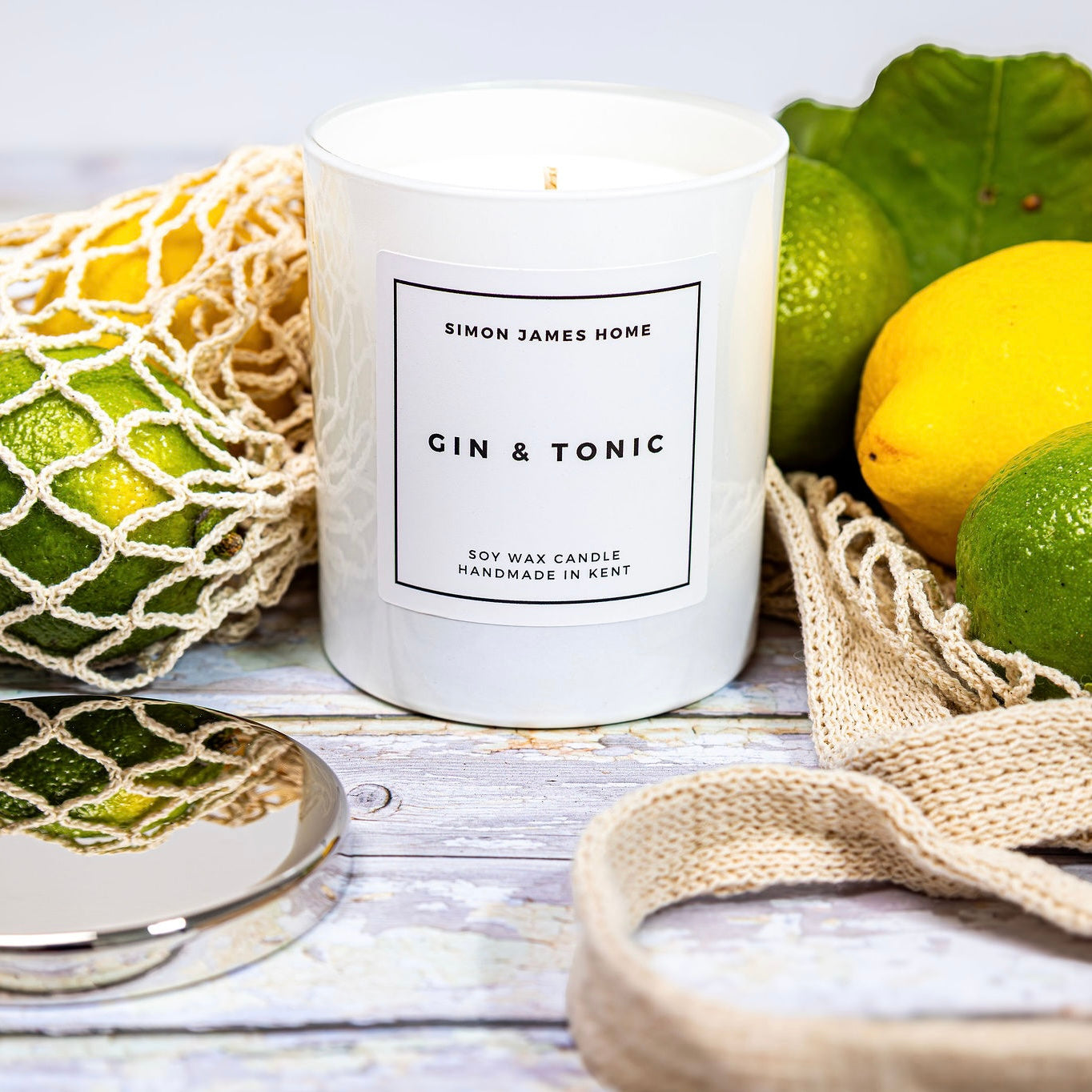 Gin & Tonic Handmade Soy Wax Candle - Simon James Home