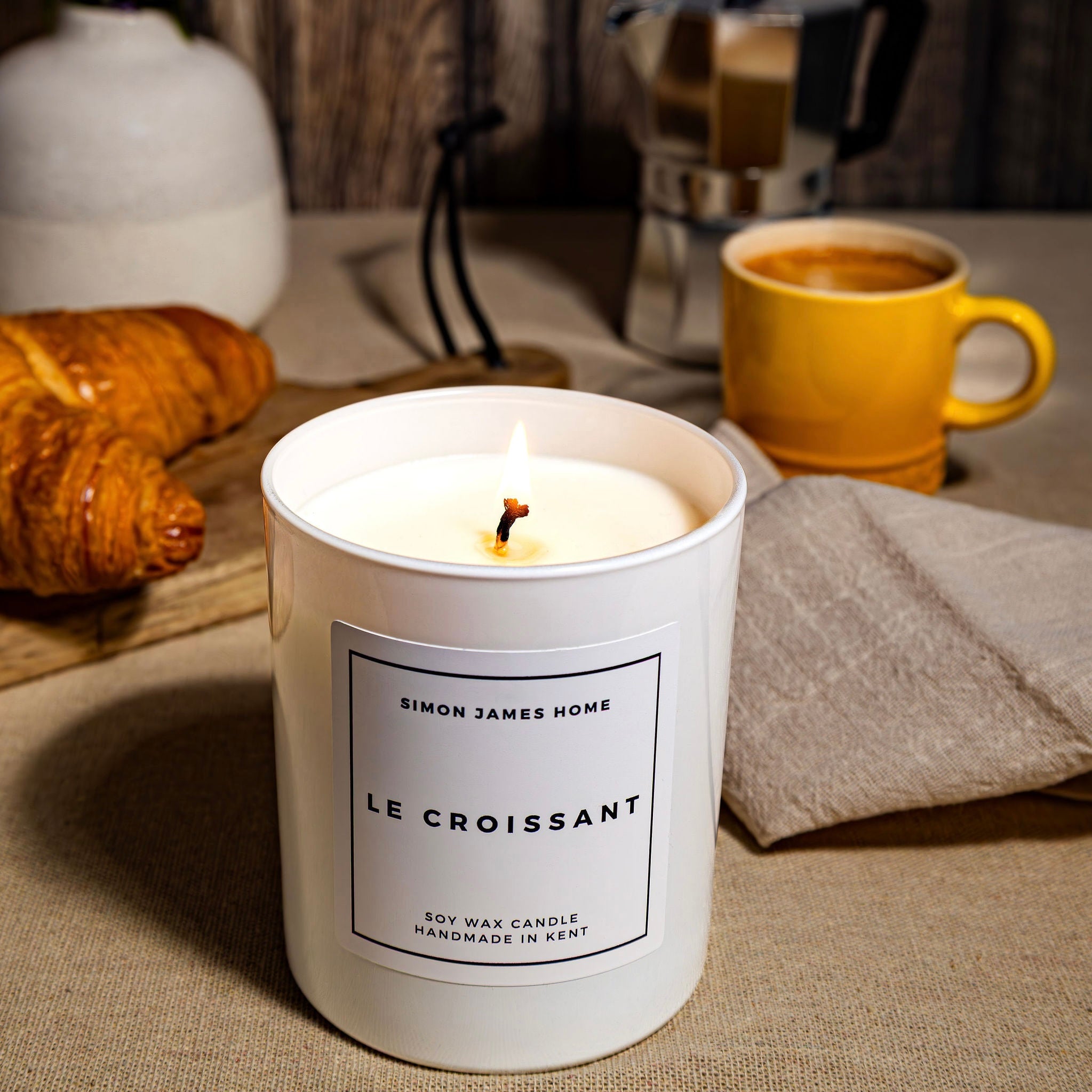 Le Croissant Handmade Soy Wax Candle - The Ultimate Croissant Candle - Simon James Home