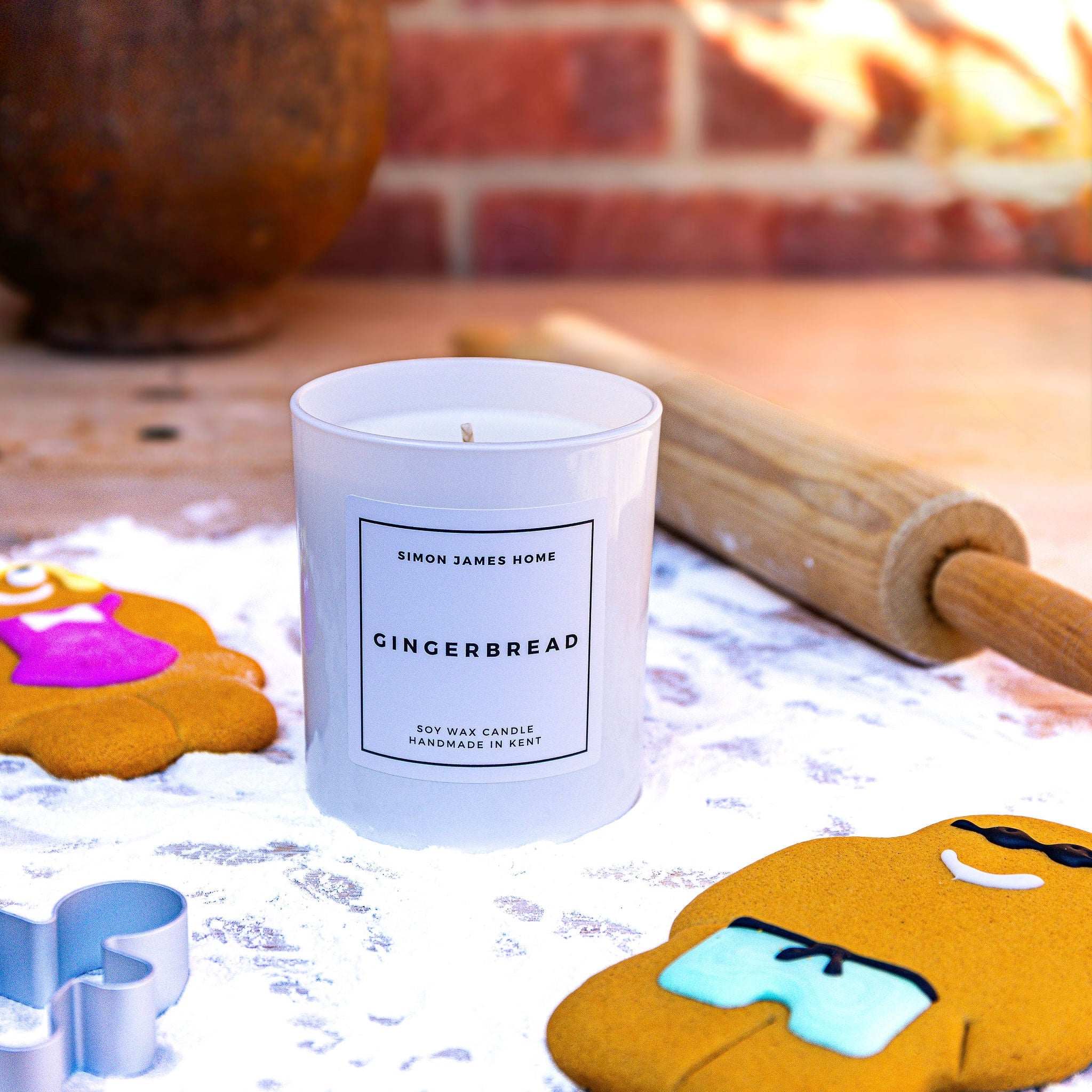 Gingerbread Handmade Soy Wax Candle - Simon James Home