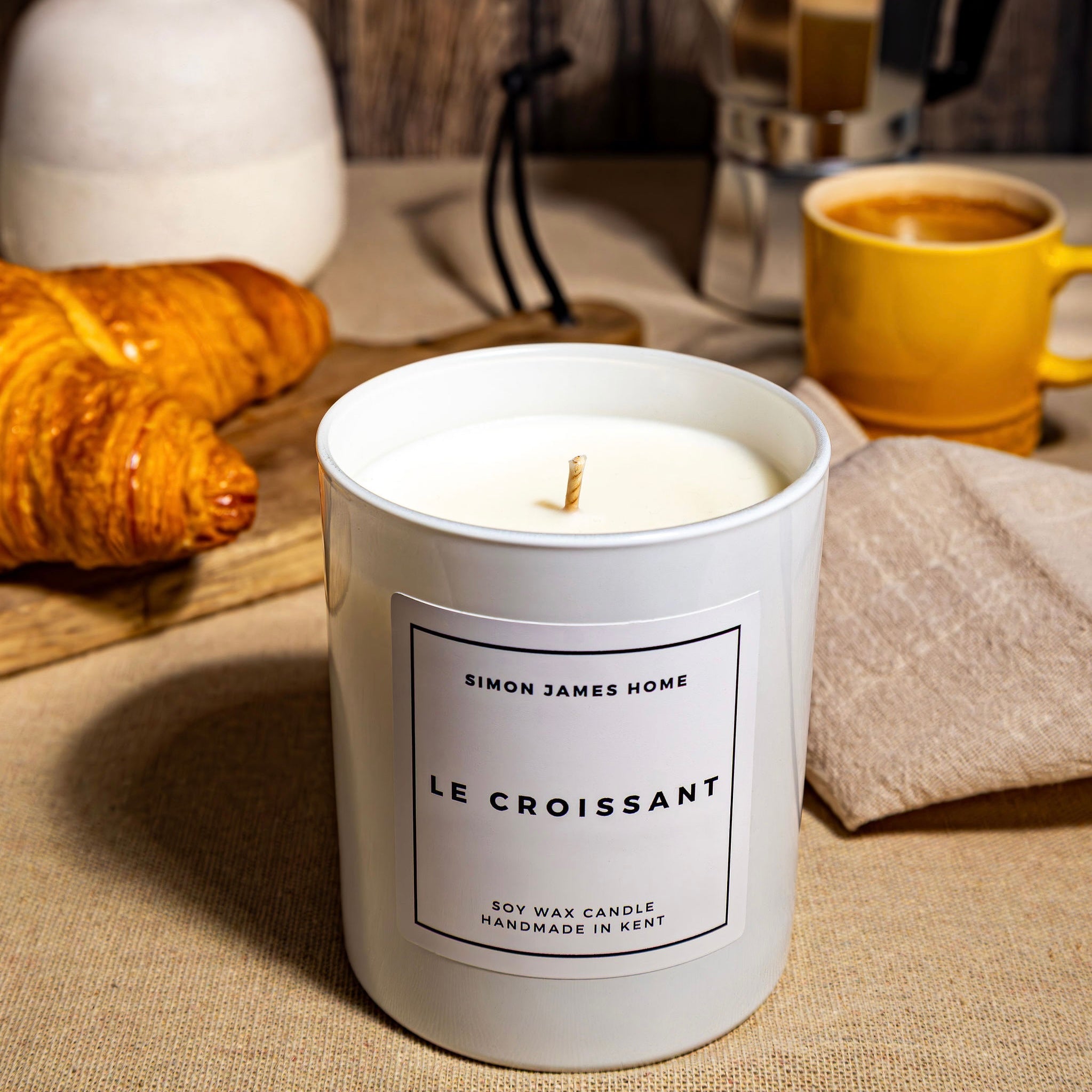 Le Croissant Handmade Soy Wax Candle - The Ultimate Croissant Candle - Simon James Home