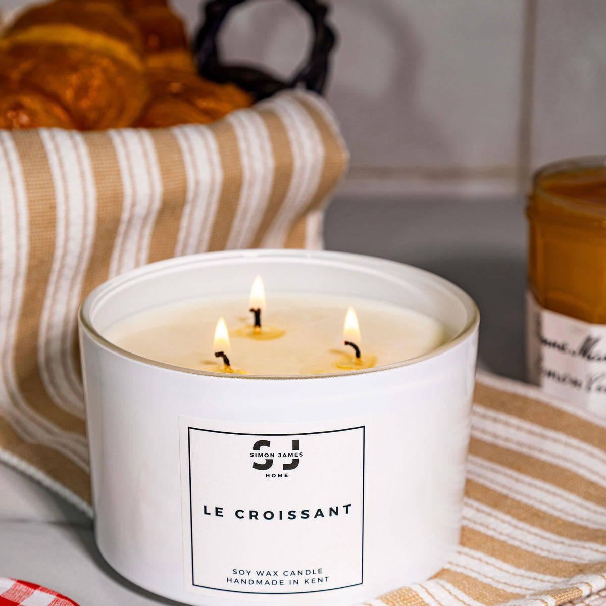 Le Croissant Candle - Handmade Soy Wax - The Ultimate Croissant Candle - Simon James Home