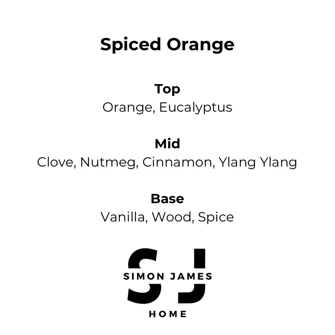 Spiced Orange Candle - Luxury Soy Wax - Simon James Home